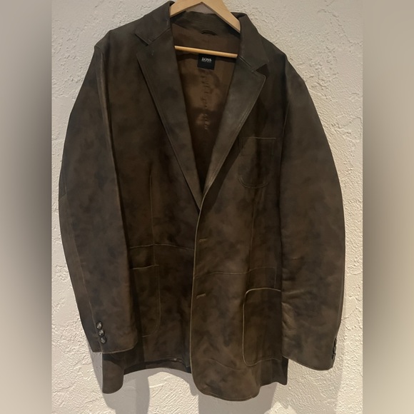 Hugo Boss suede jacket blazer style - Picture 1 of 4